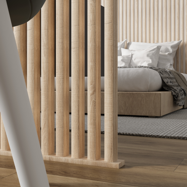 Интерьерная рейка МДФ STELLA Милана Дуб Сонома 20*30*2700 (уп.8 шт.)