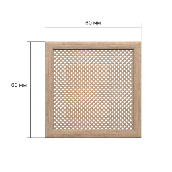 Экран для радиатора 60х60 см Глория дуб винтаж STELLA