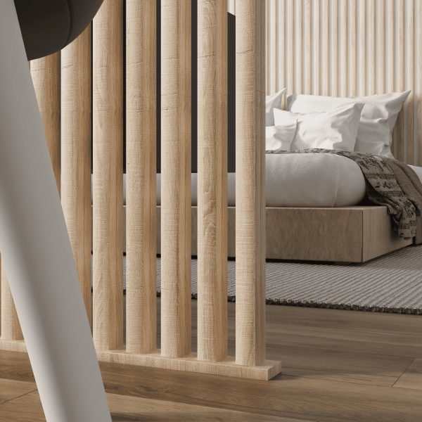 2К Интерьерная рейка МДФ Stella Милана Standard Дуб Сонома 20*30*2700 (уп.8 шт.)