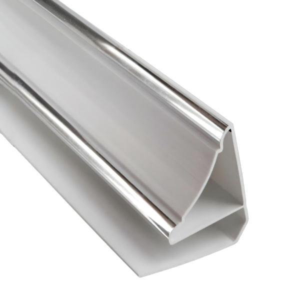 Плинтус потолочный пластиковый Stella Silver Ray 3000х40х20 (30 шт.упак.)