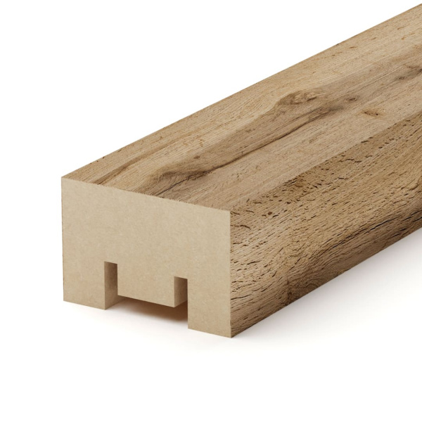 2К Интерьерная рейка МДФ Stella Милана Light Пекан 20*30*2700 (уп.8шт.)