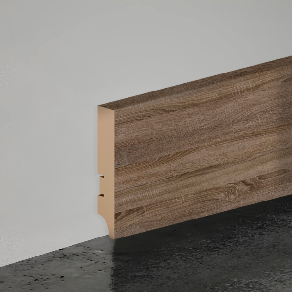 2К Напольный плинтус МДФ STELLA 100А 2000х100х16 Дуб Винтаж (12шт в упак)