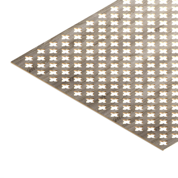 Панель декоративная перфорированная без рамки 1112х512 мм Готико Дуб винтаж STELLA (2шт)