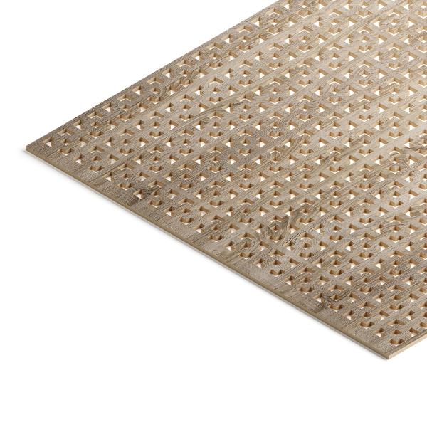 Панель декоративная перфорированная без рамки 1112х512 Дамаско Дуб Винтаж STELLA (2шт)