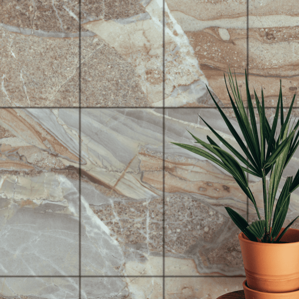 Панель SPC глянец Stella Kerama Антрацит 560*280*2,5мм (8 шт в упак)