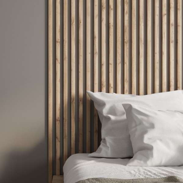 Интерьерная рейка МДФ Stella Милана Light Пекан 20*30*2700 (уп.8шт.)