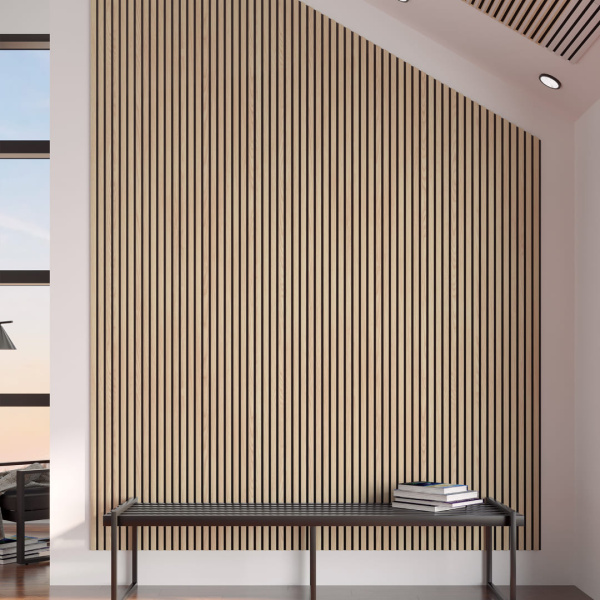 Панель Стеновая Акустическая Stella Trend Light Дуб Снежный 2780х600х21 (упак. 1шт.)