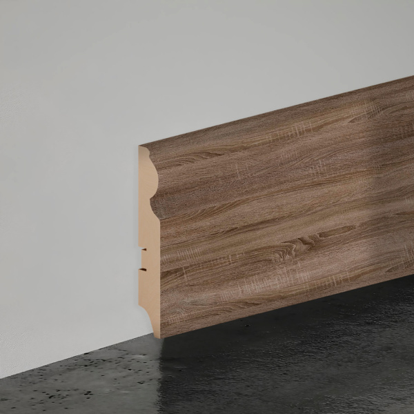 2К Напольный плинтус МДФ STELLA 110C 2000х110х16 Дуб Винтаж (12шт в упак)