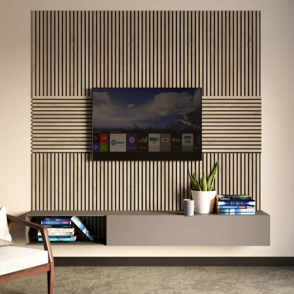 Панель Стеновая Акустическая Stella Comfort Standart Дуб Сонома 900х600х9 (уп.1шт.)