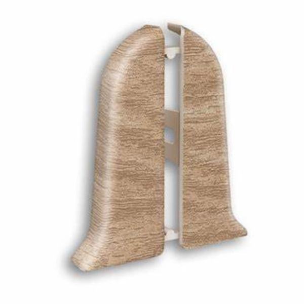 Угол торцевой ПВХ Идеал Классик Дуб беленый 203 (10)