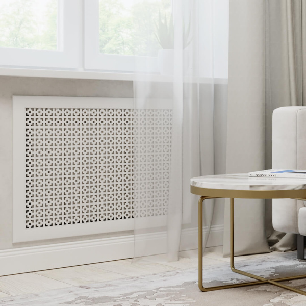 Экран для радиатора 120х60 см Дамаско белый STELLA