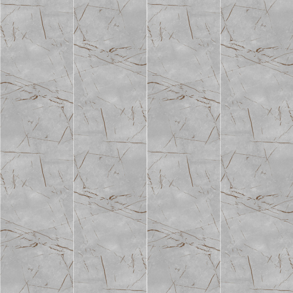 Панель ПВХ Мрамор Грей 673/1 2,6*0,25 Stella Slim 5мм Light (15)