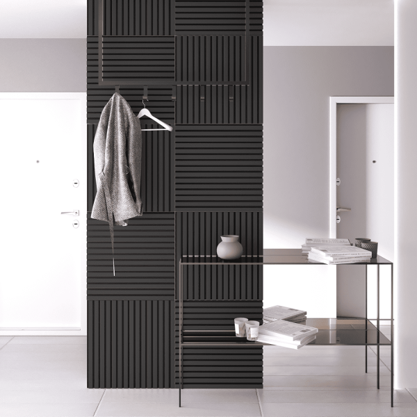 Панель Стеновая Акустическая Stella Comfort De Luxe Black Lead 600х600х9 (уп.1шт.)