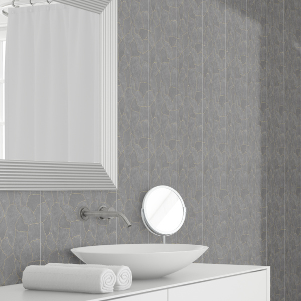 Панель ПВХ Кинцуги 667 2,6*0,25 STELLA Slim 5мм Premium (15)