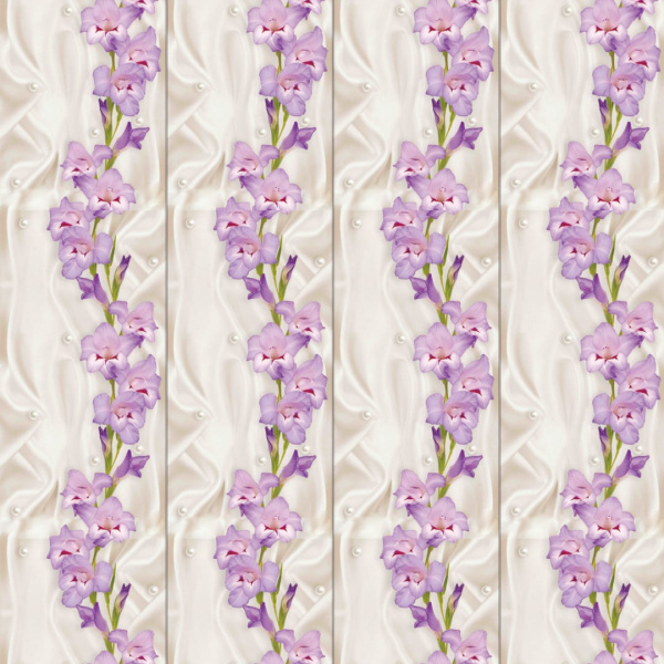 Панель ПВХ Шелк жемчужный Узор 620 2,7*0,25 STELLA Light 