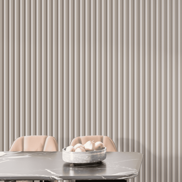 Рейка Интерьерная МДФ Stella Модель 12 De Luxe Sandgrau 2800х27х12 (упак.15шт.)