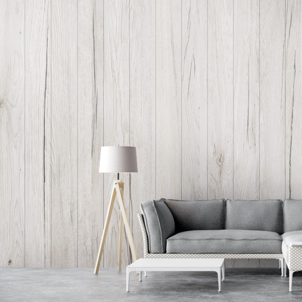 2К Панель МДФ Stella Classic Standart Дуб Санремо Белый 2700х200х6 (упак. 8 шт.)