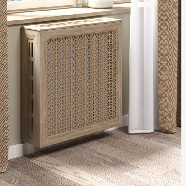 Экран для радиатора 60х60 см Сусанна дуб винтаж STELLA