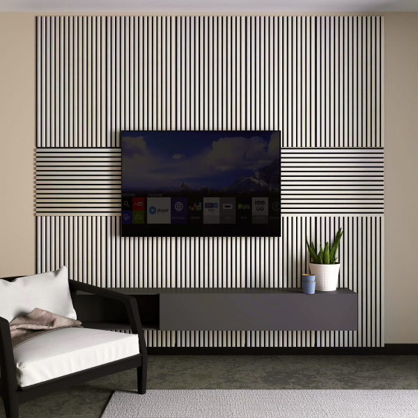 Панель Стеновая Акустическая Stella Trend Standart Лиственница Лагерта 900х600х21 (упак. 1шт.)