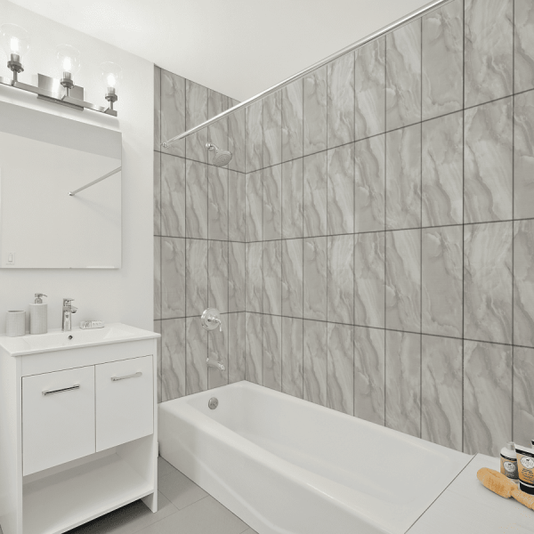 Панель SPC глянец Stella Kerama Плайя серый 560*280*2,5мм (8 шт в упак)