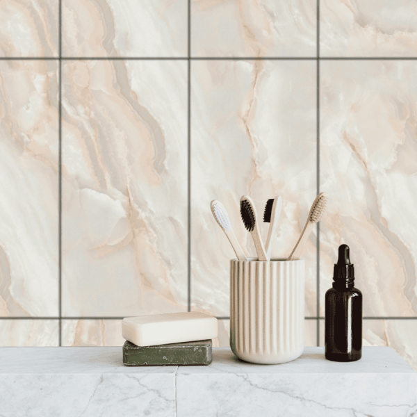 Панель SPC глянец Stella Kerama Плайя бежевый 560*280*2,5мм (8 шт в упак)