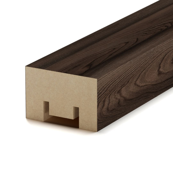 2К Интерьерная рейка МДФ Stella Милана Light Орех Бразильский 20*30*2700 (уп.8шт.)