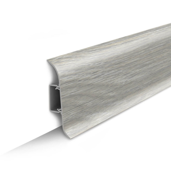 Напольный Плинтус Ясень Серый 253 Идеал Классик 85 (20)