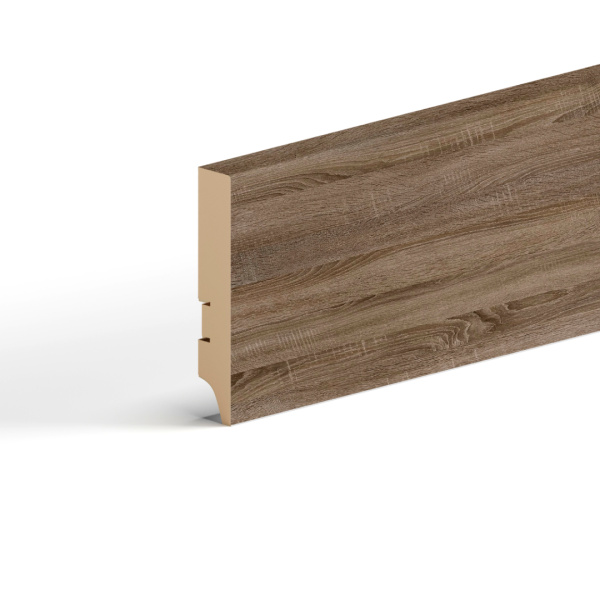 2К Напольный плинтус МДФ STELLA 100А 2000х100х16 Дуб Винтаж (12шт в упак)