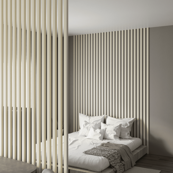 2К Интерьерная Рейка МДФ Stella Планкен De Luxe Palomino 16*60*2700 (уп.6 шт.)