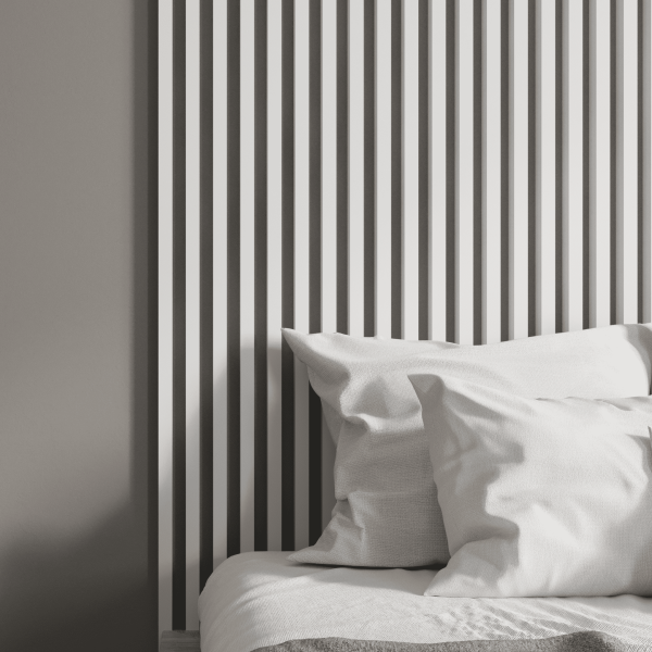 2К Интерьерная рейка МДФ Stella Ривьера Standard Белый 40*30*2700 (уп.4 шт.)