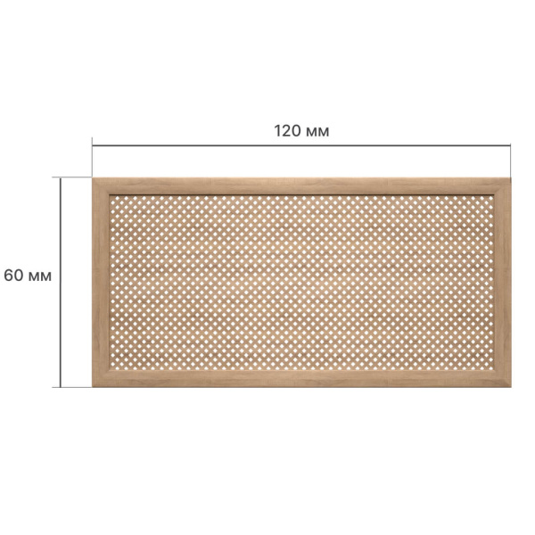 Экран для радиатора 120х60 см Глория дуб винтаж STELLA