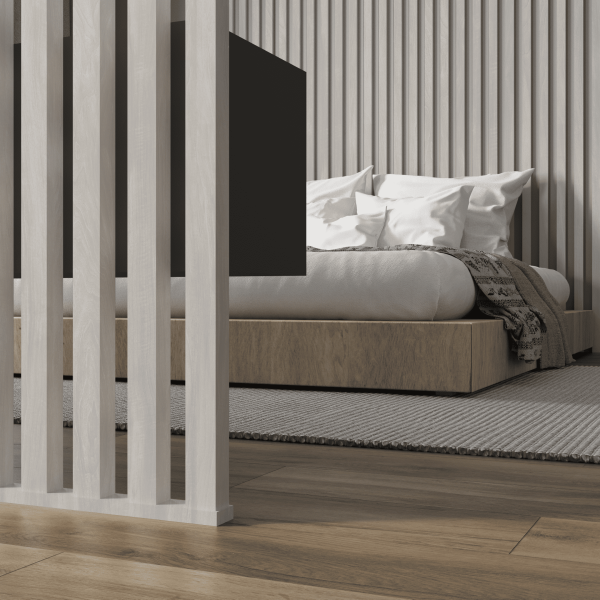 2К Интерьерная рейка МДФ Stella Бриона Light Орех Акира 16*40*2700 (упак.8шт.)