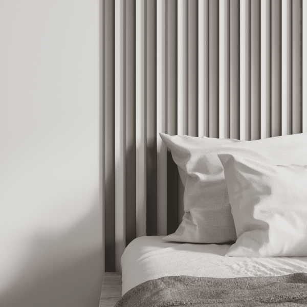 Интерьерная Рейка МДФ STELLA Планкен Рекесс De Luxe Sandgrau 19*50*2700 (уп.4 шт.)