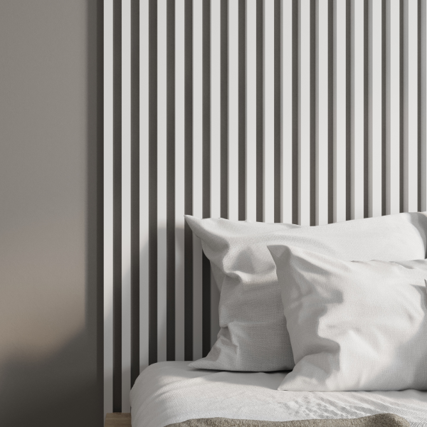 Интерьерная рейка МДФ STELLA Ривьера Белый 40*30*2700 (уп.4 шт.)