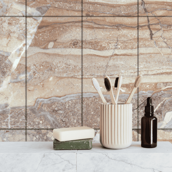 Панель SPC глянец Stella Kerama Купрум 560*280*2,5мм (8 шт в упак)