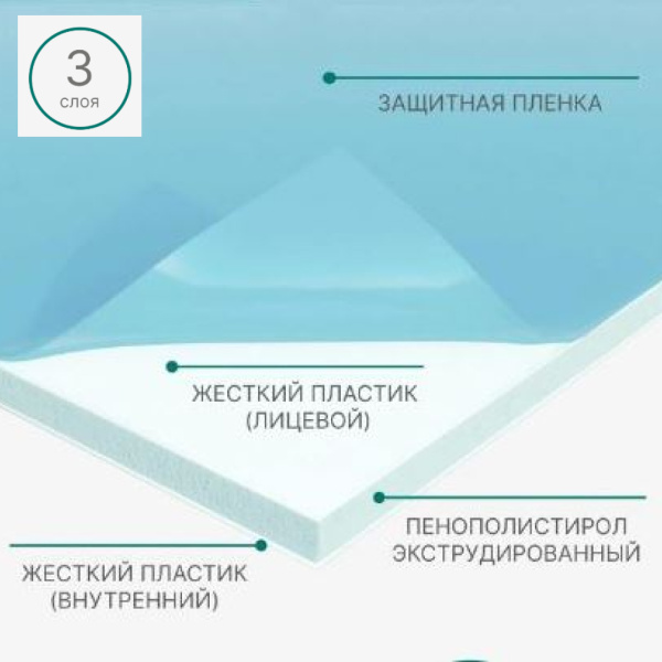 Сэндвич-панель Stella 1500*400*10мм (упак. 3 шт.)