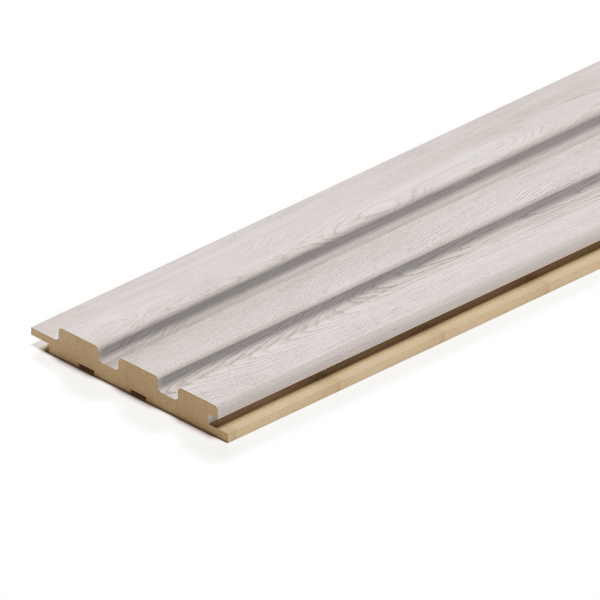 2К Панель Стеновая Реечная МДФ Stella Beats Light Ясень Айвори 2700x119x16 (4шт.упак.)