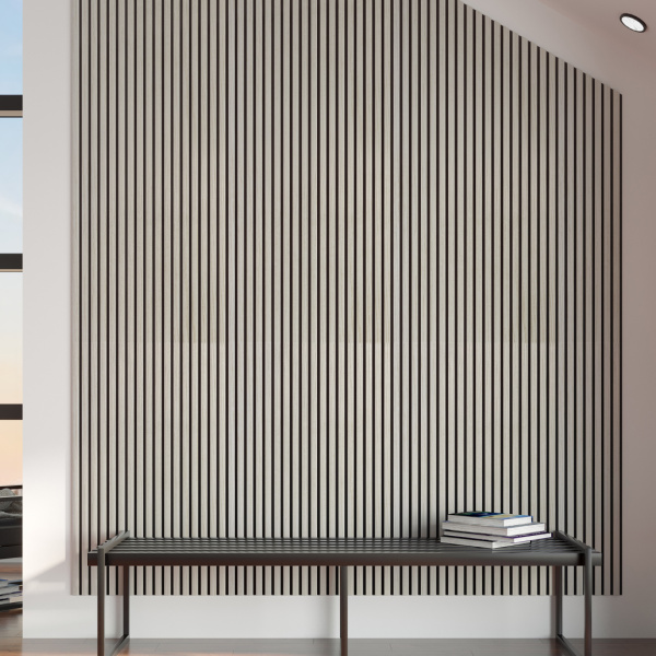 2К Панель Стеновая Акустическая Stella Comfort Standart Лиственница Лагерта 2780х600х9 (уп.1шт.)