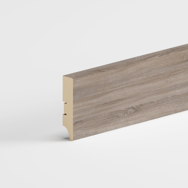 Напольный плинтус МДФ STELLA 80А 2000х80х16 Дуб Винтаж (16шт в упак)
