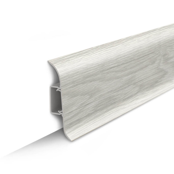 Напольный Плинтус  Дуб Айсберг 230 Идеал Классик 85 (20)