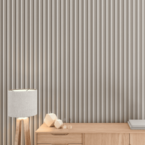 Рейка Интерьерная МДФ Stella Модель 12 De Luxe Sandgrau 2800х27х12 (упак.15шт.)