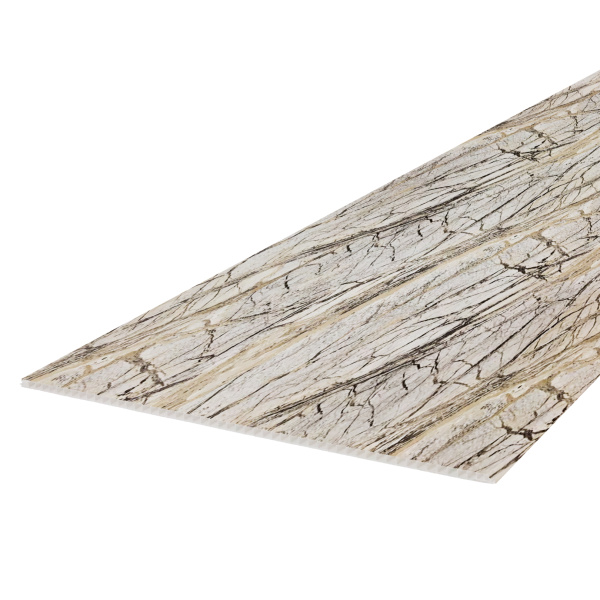 Панель ПВХ Stella Slim 5мм Light Мрамор Античность М-001/1 2600х250х5 (15шт.упак.)