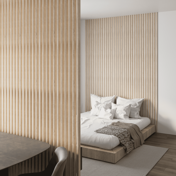 2К Интерьерная рейка МДФ Stella Милана Standard Дуб Сонома 20*30*2700 (уп.8 шт.)