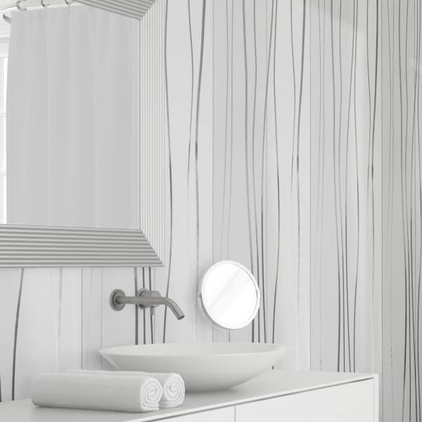 Панель ПВХ Stella Light Голография Серебряные Нити 2700х250х8 (10шт.упак.)