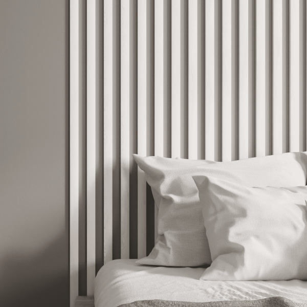 2К Интерьерная рейка МДФ Stella Бриона Light Ясень Айвори 16*40*2700 (уп.8шт.)