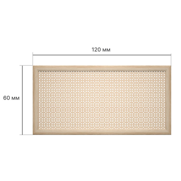 Экран для радиатора 120х60 см Дамаско дуб винтаж STELLA