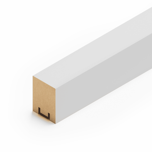 2К Интерьерная рейка МДФ Stella Ривьера Standard Белый 40*30*2700 (уп.4 шт.)