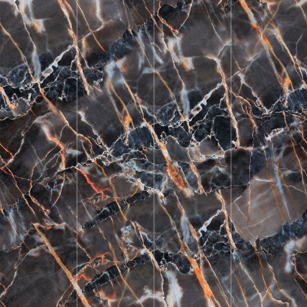 Панель ПВХ Stella Slim 5мм Light Мрамор Барокко М-011 2600х250х5 (15шт.упак.)