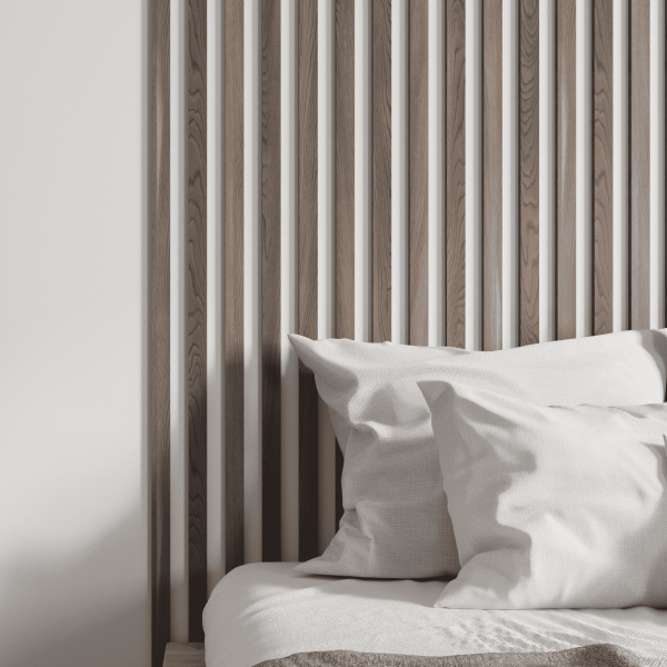 2К Интерьерная рейка МДФ Stella Бриона Light Орех Бразильский 16*40*2700 (уп.8шт.)