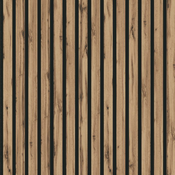 Панель Стеновая Акустическая Stella Comfort Light Пекан 2780х600х9 (уп.1шт.)